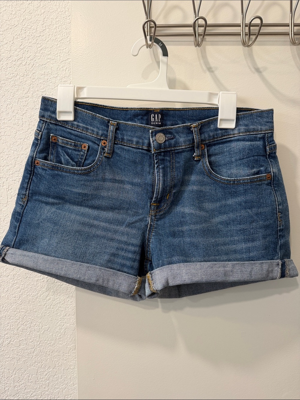 GAP Dark Blue Rolled Hem Women’s Jean Shorts